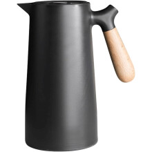 (Black) MantraRaj 1 Litre Thermal Coffee Carafe Jugs Vacuum Insulated Coffee Pot with Temperature Display Coffee Tea Jug Well Sealed Coffee Pot