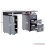 Home Discount (Grey) Otley 3 Drawer Computer Desk PC Office Workstation 7