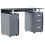 Home Discount (Grey) Otley 3 Drawer Computer Desk PC Office Workstation 8