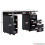 Home Discount (Black) Otley 3 Drawer Computer Desk PC Office Workstation 7