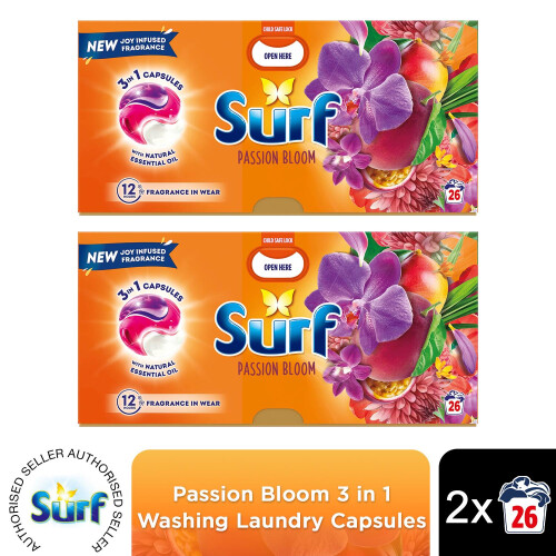 Surf (Buy 2) Surf 3in1 Laundry Detergent Passion Bloom 2 or 4pk