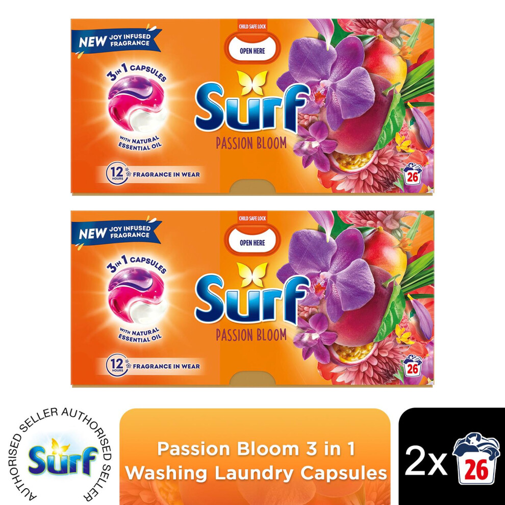 Surf (Buy 2) 3In1 Laundry Detergent Passion Bloom 2 Or 4Pk