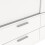 Line Wardrobe with 2 Sliding Doors and 4 Drawers, White 10