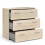 Space 3 Piece Bundle, Bedside, Chest and 2 Door 1 Drawer Wardrobe in Oak 7