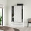 Line Wardrobe with 2 Sliding Doors and 4 Drawers, White 9