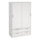Line Wardrobe with 2 Sliding Doors and 4 Drawers, White 1