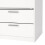 Line Wardrobe with 2 Sliding Doors and 4 Drawers, White 11