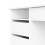 Function Plus Desk (3+1) handle free Drawer in White 6
