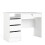 Function Plus Desk (3+1) handle free Drawer in White 1