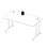 Prima Desk 150 cm in Oak with White legs 7