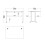 Prima Desk 120 cm in White with White legs 8