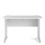 Prima Desk 120 cm in White with White legs 2