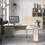 Prima Office Storage With 2 Drawers + 2 File Drawers In Oak 6