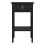 Barcelona Bedside Table with 1 Drawer in Matt Black 2