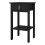 Barcelona Bedside Table with 1 Drawer in Matt Black 3