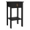 Barcelona Bedside Table with 1 Drawer in Matt Black 1