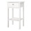 Madrid Bedside Table with 1 Drawer in White 3