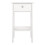 Madrid Bedside Table with 1 Drawer in White 2