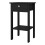 Madrid Bedside Table with 1 Drawer in Matt Black 3