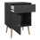 Cumbria Nightstand 1 Door + 1 Drawer Dark Grey 5