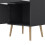 Cumbria Nightstand 1 Door + 1 Drawer Dark Grey 9
