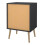 Cumbria Nightstand 1 Door + 1 Drawer Dark Grey 4