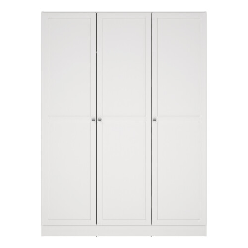 Brande Wardrobe with 3 Frame Doors in White 1
