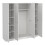 Brande Wardrobe with 4 Frame Doors in White 4