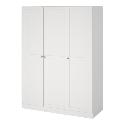 Brande Wardrobe with 3 Frame Doors in White 2