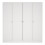 Brande Wardrobe with 4 Frame Doors in White 2