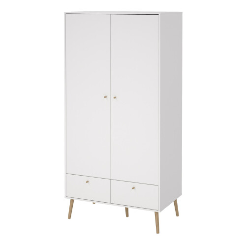 Cumbria Wardrobe with 2 Doors + 2 Drawers White 2