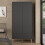 Cumbria Wardrobe with 2 Doors + 2 Drawers Dark Grey 9
