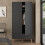 Cumbria Wardrobe with 2 Doors + 2 Drawers Dark Grey 10