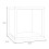 Mauro 1 Shelf Storage Unit in Matt White 5