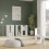 Mauro Singular Storage Unit in White High Gloss/White 4