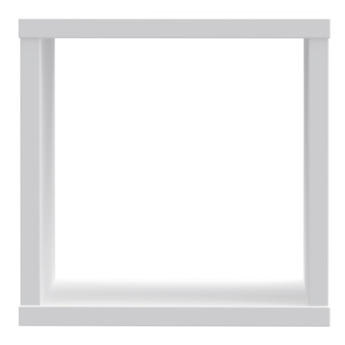 Mauro Singular Storage Unit in White High Gloss/White 1
