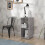 Mauro 1 Shelf Storage Unit in Concrete Grey 4