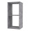 Mauro 1 Shelf Storage Unit in Concrete Grey 3
