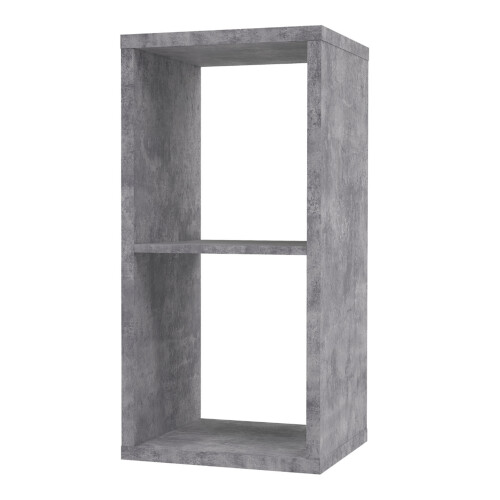 Mauro 1 Shelf Storage Unit in Concrete Grey 2