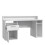 Tezaur Gaming Desk with Blue LED in White 3