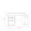 Tezaur Gaming Desk with Blue LED in White 8