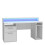 Tezaur Gaming Desk with Blue LED in White 5