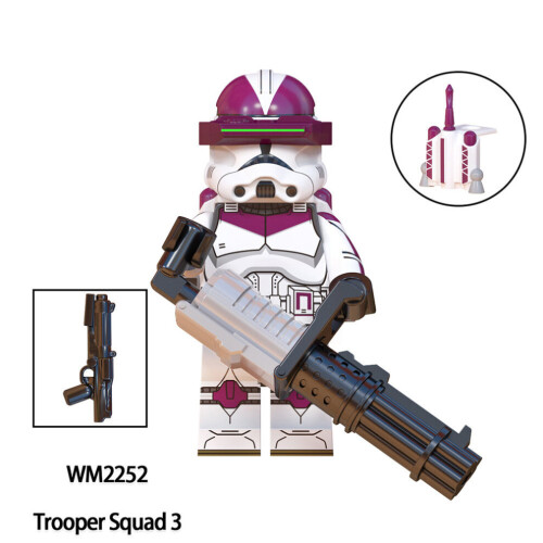 8PCS Star Wars Clone Storm Troopers Mini Figures 2