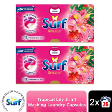 (Buy 2) Surf 3in1 Laundry Detergent Tropical Lily 2 or 4pk