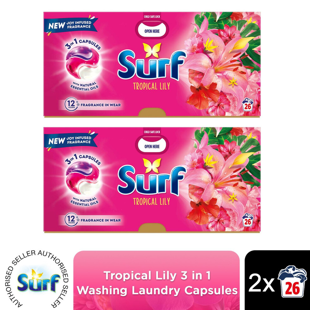 Surf (Buy 2) 3In1 Laundry Detergent Tropical Lily 2 Or 4Pk