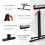 Homcom HOMCOM Woodworking Metal Roller Stand Wood Work Rest Adjustable Support 3
