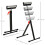 Homcom HOMCOM Woodworking Metal Roller Stand Wood Work Rest Adjustable Support 2