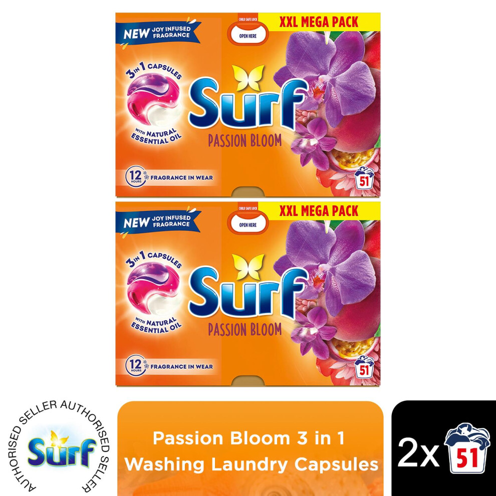 Surf (Buy 2) 3In1 Laundry Detergent Passion Bloom 2 Or 4Pk