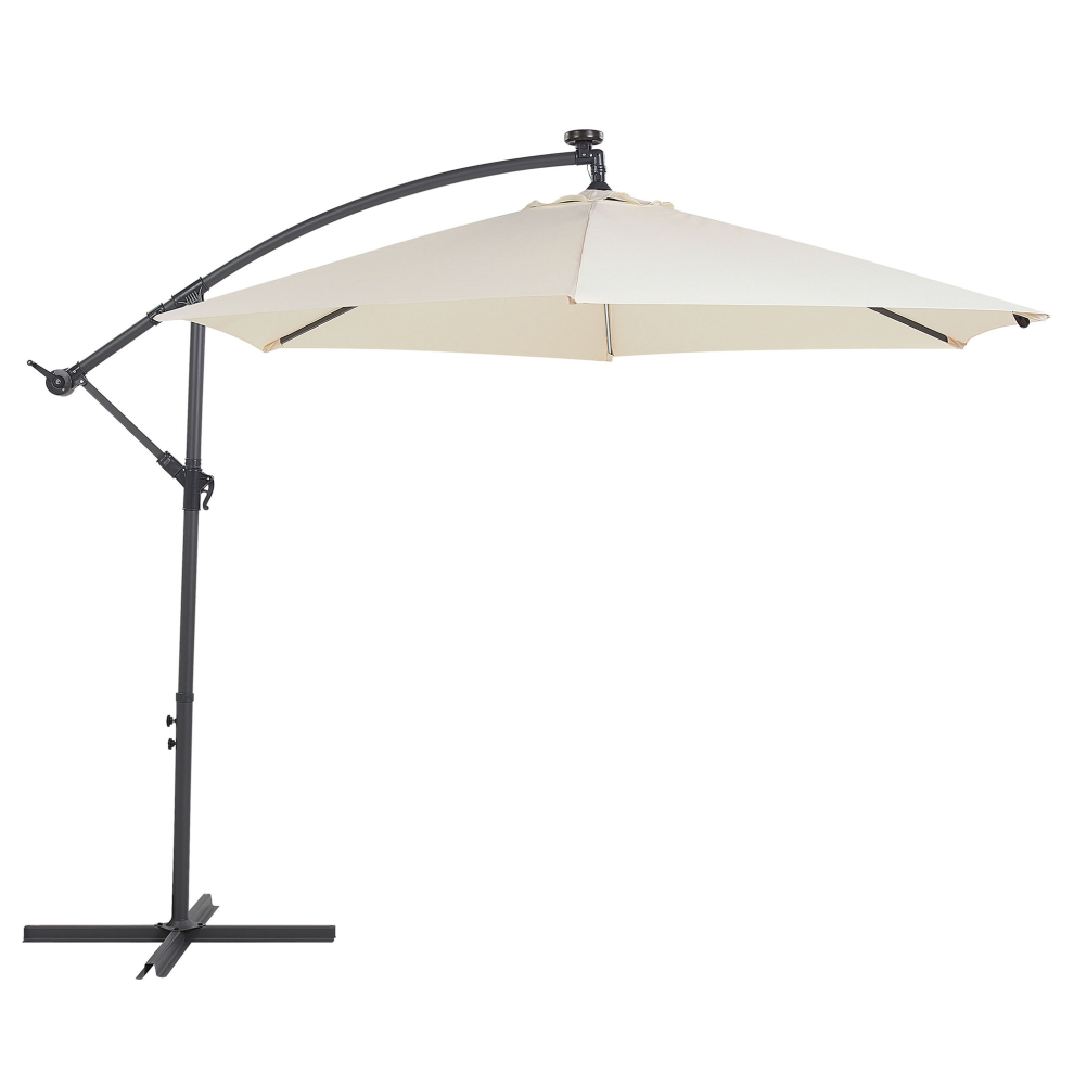 Cantilever Parasol LED 285 cm CORVAL Beige