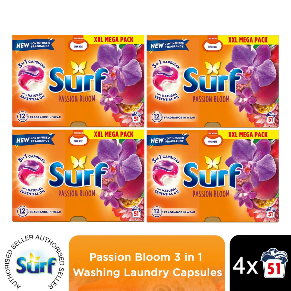 (Buy 4) Surf 3in1 Laundry Detergent Passion Bloom 2 or 4pk